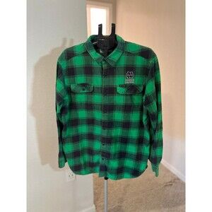 University of Notre Dame Fighting Irish Green & Blue Columbia Flannel Men’s XL